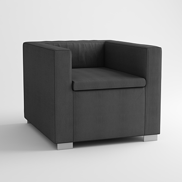 Portable Comfort: Minotti Suitcase Chair 3D model image 1 