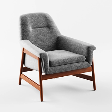 Mid-Century Theo Armchair 3D model image 1 