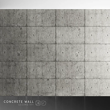 Title: Versatile Concrete Wall Panel 3D model image 1 