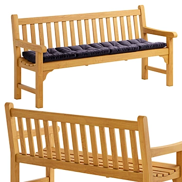 Scandinavian Style Skagerak England Bench 3D model image 1 