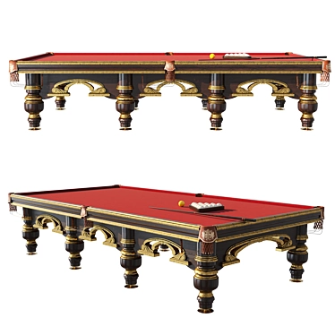 Venice Luxury Billiard Table: Premium-Quality Design 3D model image 1 