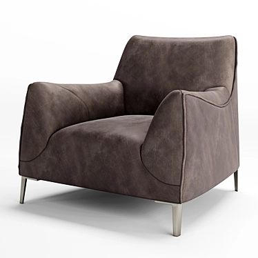 Elegant and Comfortable Natuzzi Dolly Armchair 3D model image 1 