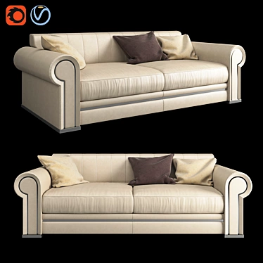 Italian Made QUINCY Sofa 3D model image 1 