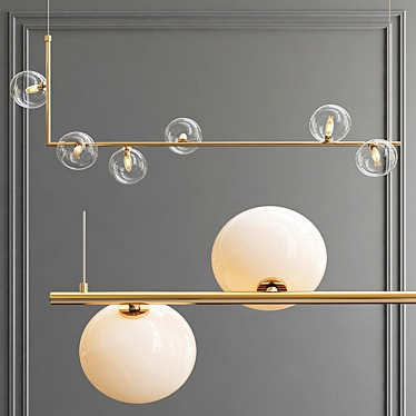 Elegant Pendant Light from Care of Bankeryd 3D model image 1 