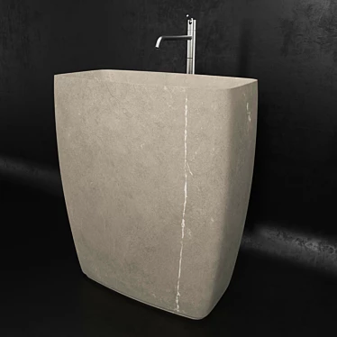 Italian Sink Tender with Ayati Taps 3D model image 1 