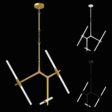 Struttura Lightstar Chandelier - Sleek and Modern Lighting Solution 3D model image 1 