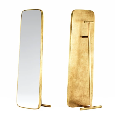 Title: Wansheng Floor Mirror - Stylish and Elegant 3D model image 1 