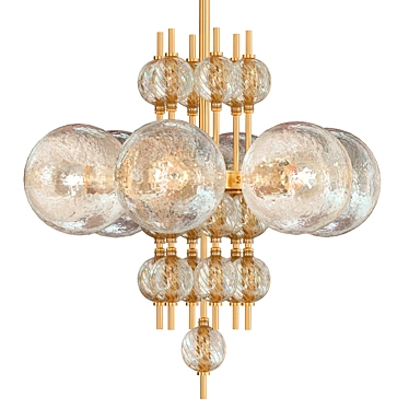 Hudson Valley Calypso Brass Chandelier 3D model image 1 