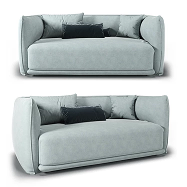 Modern Minimalist Jill Daybed - Bolzan 3D model image 1 