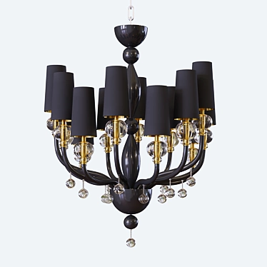 Elegant Eclectic Chandelier 3D model image 1 