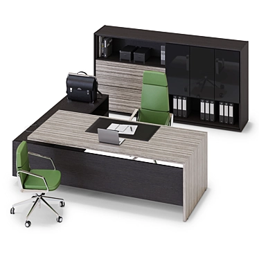 Premium LAS Elite Executive Desk 3D model image 1 