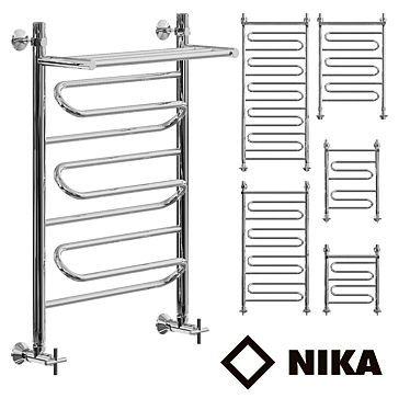 Luxury Heated Towel Rail Collection 3D model image 1 