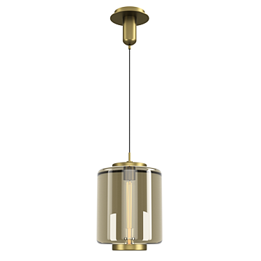 JARRAS OM Mantra Chandelier: Stunning Energy-Saving Glass Fixture 3D model image 1 