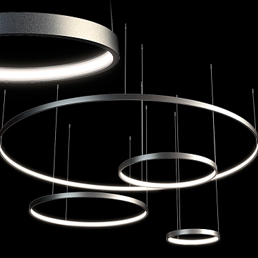 Modern Ring Fixture Composition 3D model image 1 