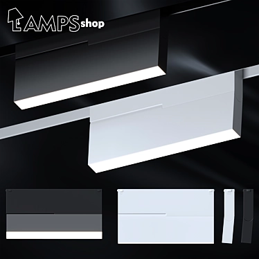 Foldable Magnetic Lamp Stand 3D model image 1 