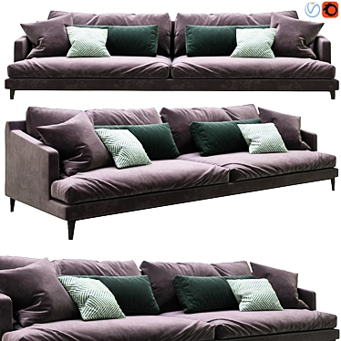 Modern Poliform Bellport Sofa 3D model image 1 