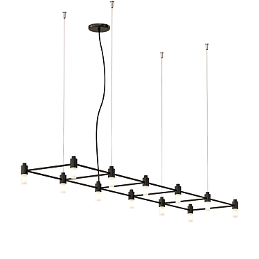 Quadrante Chandelier: Radiant Sophistication 3D model image 1 