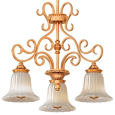 Elegant Picardy Chandelier 3D model image 1 