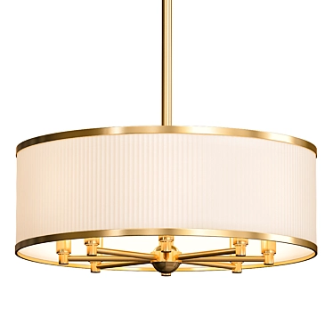 Elegant Hastings 8-Light Chandelier 3D model image 1 