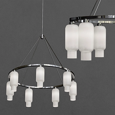 Elegant Sola 48 Chandelier 3D model image 1 