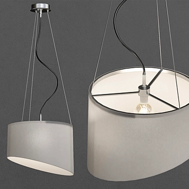 Elegant Greta Pendant Light 3D model image 1 