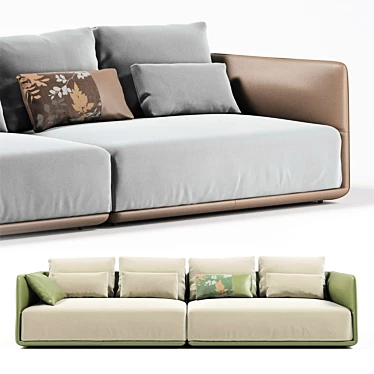 Modern and Versatile CAMERICH ELAN Sofa 3D model image 1 