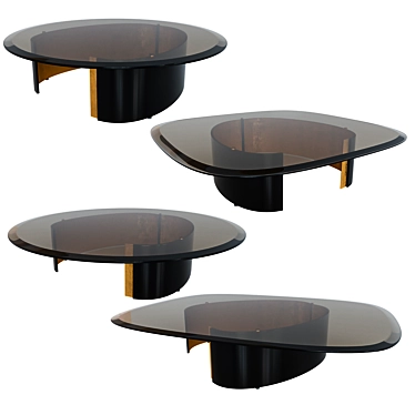 Elegant Bangle Set Tables 3D model image 1 