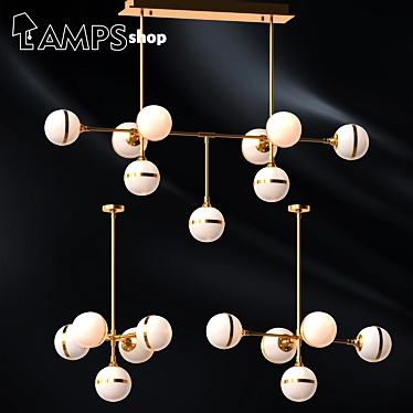 Title: Stunning Starkey Chandeliers 3D model image 1 