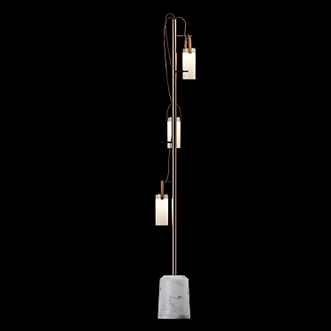 Elegance Illuminated: GALERIE Floor Lamp 3D model image 1 