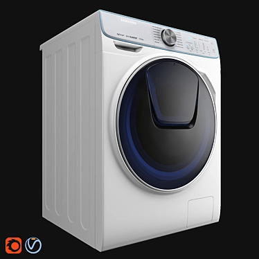 Samsung Quick Drive WW8800M - Efficient and Powerful Washing Machine 3D model image 1 