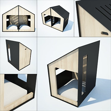 UrbanPet House | Stylish Resting Spot 3D model image 1 
