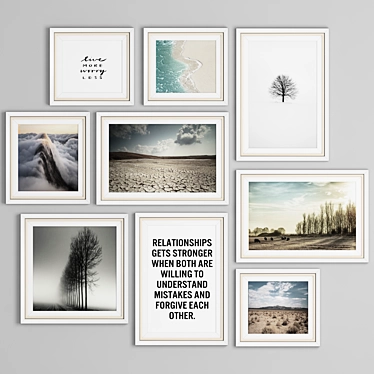 Multi-Frame Wall Decor Set 3D model image 1 