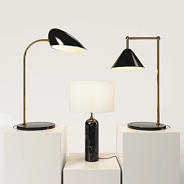 Imagin Deluxe Table Lamp Collection 3D model image 1 
