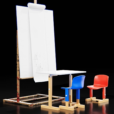 Big-Game Design: Little Big Chair & Table 3D model image 1 