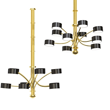 Elegant Frato Chandelier 3D model image 1 