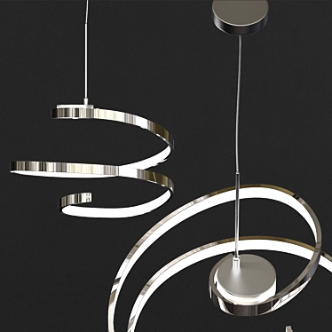 Gleaming Chrome Tintori Pendant 3D model image 1 