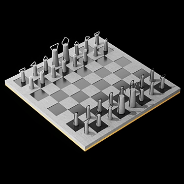 Strategic Master Chess Board 3D model image 1 