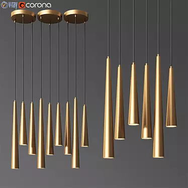 Elegant Firlinfeu Pendant Lights 3D model image 1 