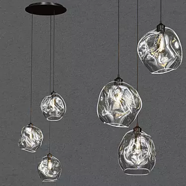 Elegant Infinity Pendant Light 3D model image 1 