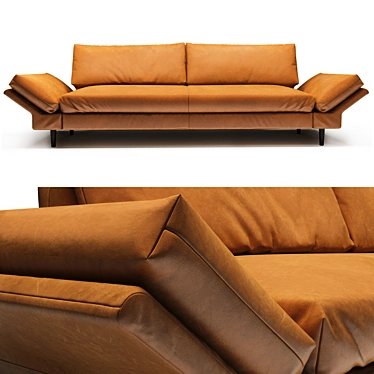 Flexible Modern Seating - Ikono Sofa 3D model image 1 