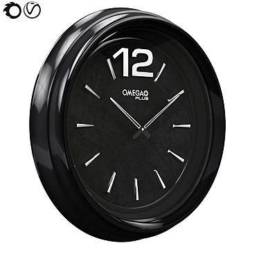 Sleek Black Timepiece Omega 3D model image 1 