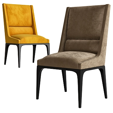 Elegant Agordo Dining Chairs 3D model image 1 