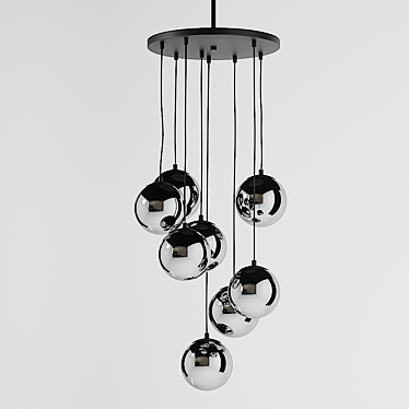 CB2 Ross 8 Bulb Chandelier 3D model image 1 