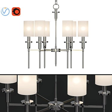Elegance Redefined: Amherst Chandelier 3D model image 1 