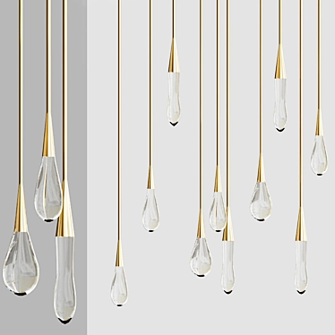 Elegant Pour Chandelier by Liberty 3D model image 1 