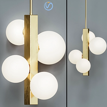 Elegant Hinsdale Wall Sconce 3D model image 1 