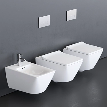 Duravit Viu Wall-Hung WC 3D model image 1 