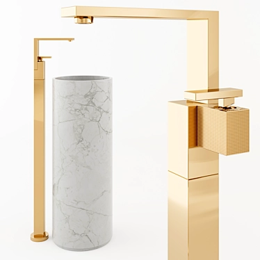 Sleek Elegance: Axor Edge Basin Mixer 3D model image 1 