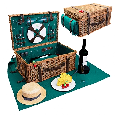 Champs Elysees Picnic Set: Les Jardin (2 Person) 3D model image 1 