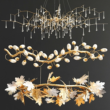 Exquisite Serip Chandelier Collection 3D model image 1 